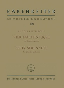 vier Nachtstucke fur chamberorchestra (1963) by Kelterborn Rudolf for Clarinet1/