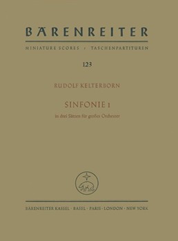 Sinfonie I in drei Satzen (1966/1967) by Kelterborn Rudolf for 3Fl/Fl-Pic