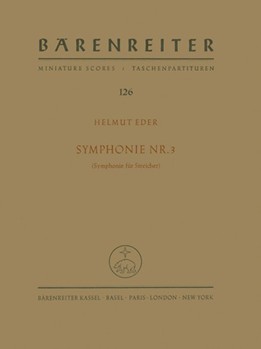 Symphonie Nr. 3 op. 29 (1959) by Eder Helmut for StrOrch