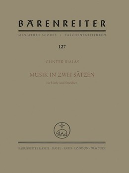 Musik in zwei Satzen (1966) by Bialas Gunter for Harp-Solo/