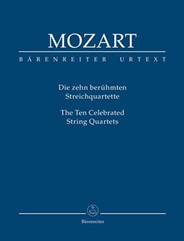 Ten Celebrated String Quartets by Mozart Wolfgang Amadeus for Mini Score