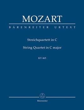 String Quartet C-Dur KV 465 "Dissonanzen-Quartett" by Mozart Wolfgang Amadeus for 2V/Va/Vc