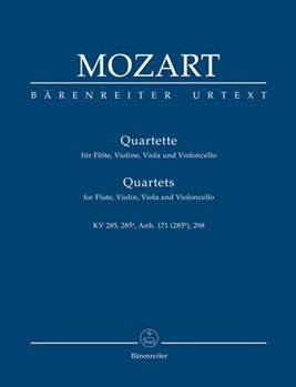 Four Flute Quartets by Mozart Wolfgang Amadeus for Mini Score