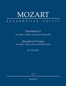 Quartet In F Major KV 370 (368b) by Mozart Wolfgang Amadeus for Mini Score