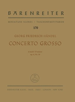 Concerto grosso d-Moll op. 6/10 HWV 328 by Handel George Frideric for Orch