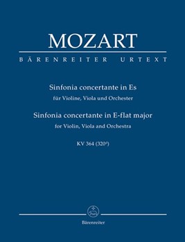 Sinfonia concertante for Violin Viola and Orchestra E-flat major K. 364 (320d) by Mozart Wolfgang Amadeus for V-Solo/Va-