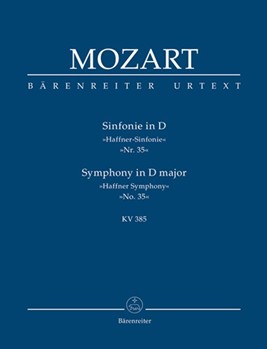 Symphony Nr. 35 D major K. 385 "Haffner Symphony" by Mozart Wolfgang Amadeus for 2Fl/2Ob/2c