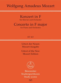 Piano Concerto F major K. 413(387a) -Concerto for Piano and Orchestra- by Mozart Wolfgang Amadeus for Piano-Solo
