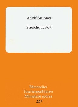 String Quartet (1961/1962) by Brunner Adolf for 2V/Va/Vc