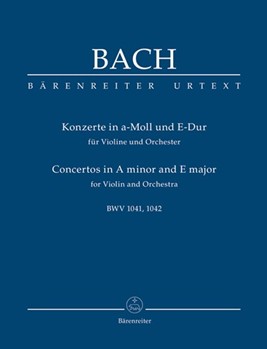 Concertos in A minor and E major for Violin and Orchestra BWV 1041 BWV 1042 by Bach Johann Sebastian - Kilian Dietric - for Study Score
