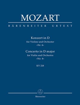 Concerto for Violin and Orchestra Nr. 4 D major K. 218 by Mozart Wolfgang Amadeus for V-Solo/2Ob