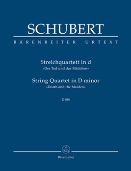 String Quartet D minor D 810 "Death and the Maiden" by Schubert Franz for 2V/Va/Vc