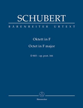 Octet In F Major Opus Post 166 D803 by Schubert for Mini Score