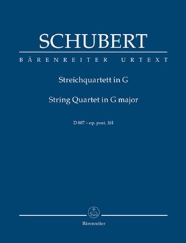 String Quartet G major op. post. 161 D 887 by Schubert Franz for 2V/Va/Vc