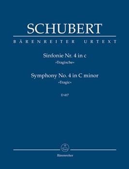 Symphony Nr. 4 C minor D 417 "Tragic" by Schubert Franz for 2Fl/2Ob/2c
