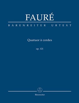 String Quartet op. 121 by Faure Gabriel for 2V/Va/Vc