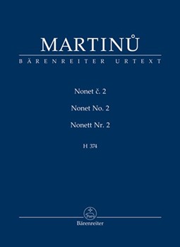 Nonet Nr. 2 H 374 by Martinu Bohuslav for Fl/Ob/clar