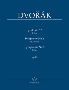 Symphonie Nr. 5 F-Dur op. 76 by Dvorak Antonin for 2Fl/2Ob/2c