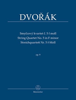 String Quartet Nr. 5 F minor op. 9 by Dvorak Antonin for 2V/Va/Vc
