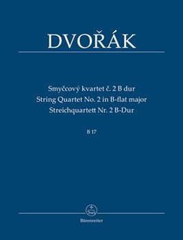 String Quartet Nr. 2 B-flat major B 17 by Dvorak Antonin for 2V/Va/Vc