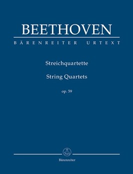 String Quartets Opus 59 by Beethoven Ludwig van for Mini Score