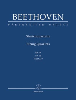 String Quartets op. 74 95 by Beethoven Ludwig van for 2V/Va/Vc