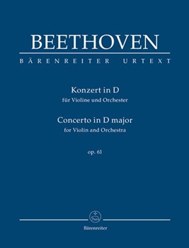Concerto for Violin and Orchestra D major op. 61 by Beethoven Ludwig van for V-Solo/Fl/