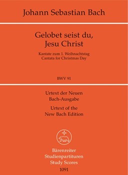Gelobet seist du Jesu Christ BWV 91 -Cantata for Christmas Day- by Bach Johann Sebastian for SSolo/ASol