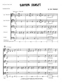Canyon Sunset (Full Score)