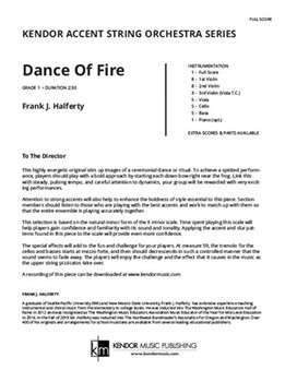 Dance Of Fire by Halferty Frank for Full Score