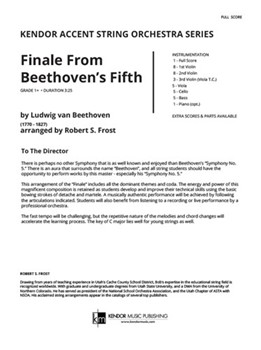 Finale From Beethoven's Fifth (Full Score)