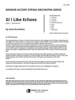 G! I Like Echoes (Full Score)