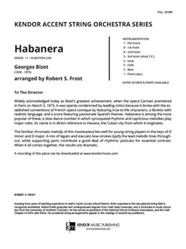 Habanera (from Carmen Suite #2) (Full Score) (from Carmen Suite #2)