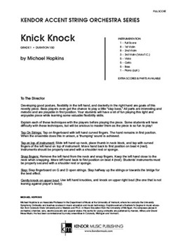 Knick Knock (Full Score)