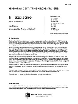 Li'l Liza Jane (Full Score)