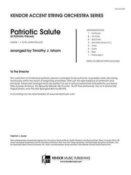 Patriotic Salute (4 Patriotic Pieces) (Full Score) (4 Patriotic Pieces)
