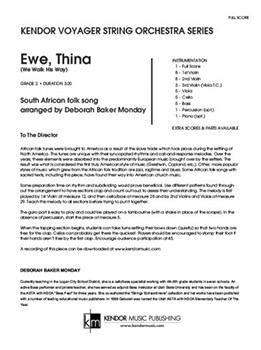 Ewe, Thina (We Walk His Way) (Full Score) (We Walk His Way)