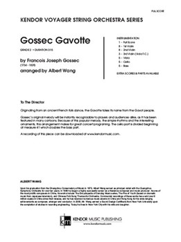 Gossec Gavotte (Full Score)