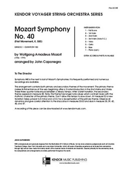 Mozart Symphony No. 40 (First Movement, K. 550) (Full Score) (First Movement, K. 550)