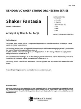 Shaker Fantasia (Full Score)