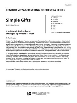 Simple Gifts (Full Score)
