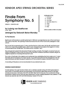 Finale From Symphony No. 5 (Full Score)