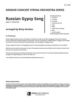 Russian Gypsy Song (Full Score)