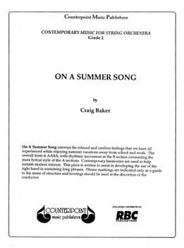 On A Summer Song (Score)