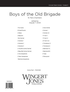 Boys Of The Old Brigade by Chambers William Paris - Smith Claude T - for Condensed Score