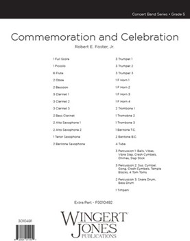 Commemoration and Celebration - Full Score
