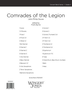 Comrades Of The Legion by Sousa John Philip - Byrne F - for Full Score