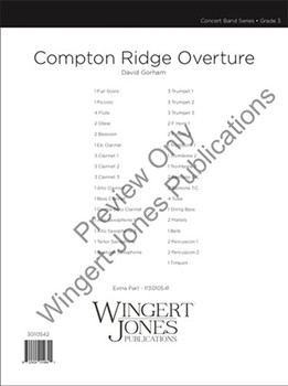 Compton Ridge Overture - Full Score