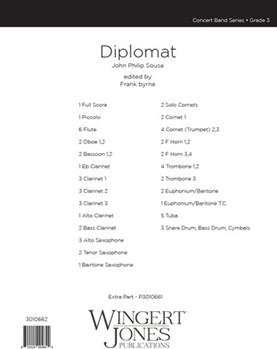 Diplomat by Sousa John Philip - Byrne F - for Full Score
