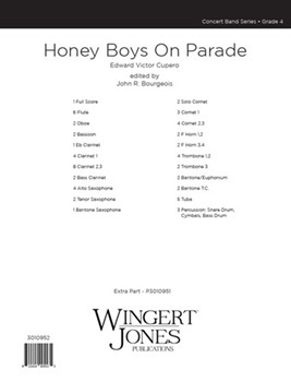 Honey Boys On Parade by Cupero Edward V - Bourgeois John R - for Full Score